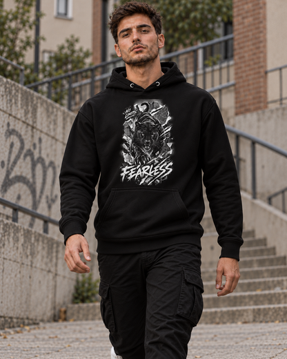 VYZEE – "NO LIMITS" FEARLESS PANTHER UNISEX KAPUZENPULLOVER / HOODIE
