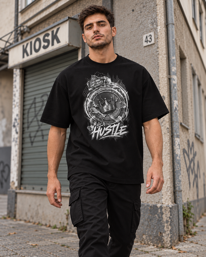 VYZEE – "LOUD MIND QUIET MOVES" OVERSIZED UNISEX BIO-T-SHIRT