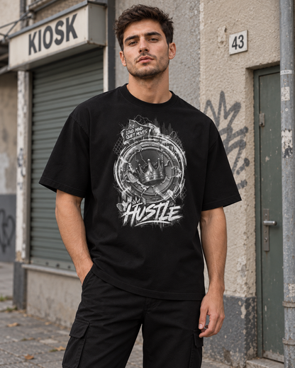 VYZEE – "LOUD MIND QUIET MOVES" OVERSIZED UNISEX BIO-T-SHIRT