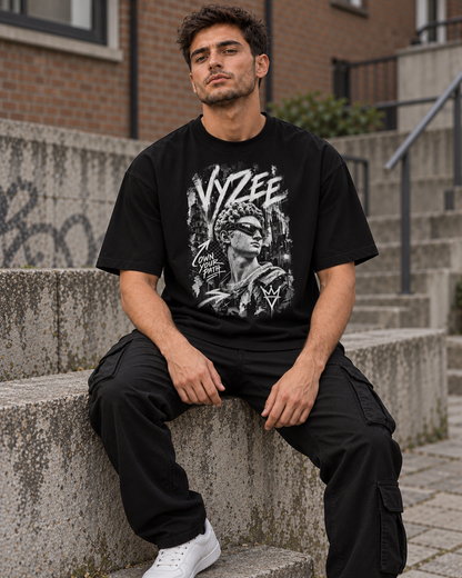 VYZEE – "OWN YOUR PATH" STATUE OVERSIZED UNISEX BIO-T-SHIRT