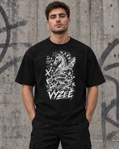VYZEE – "MOVE IN SILENCE" KNIGHT UNISEX T-SHIRT